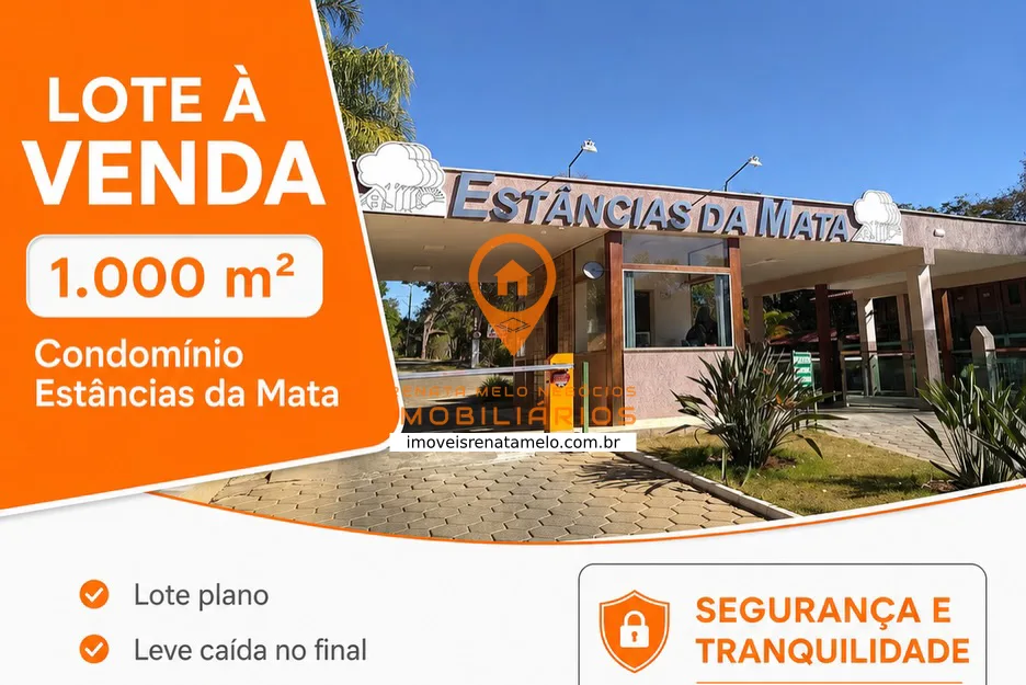 Lote de 1.000 m² no Condomínio Estâncias da Mata
