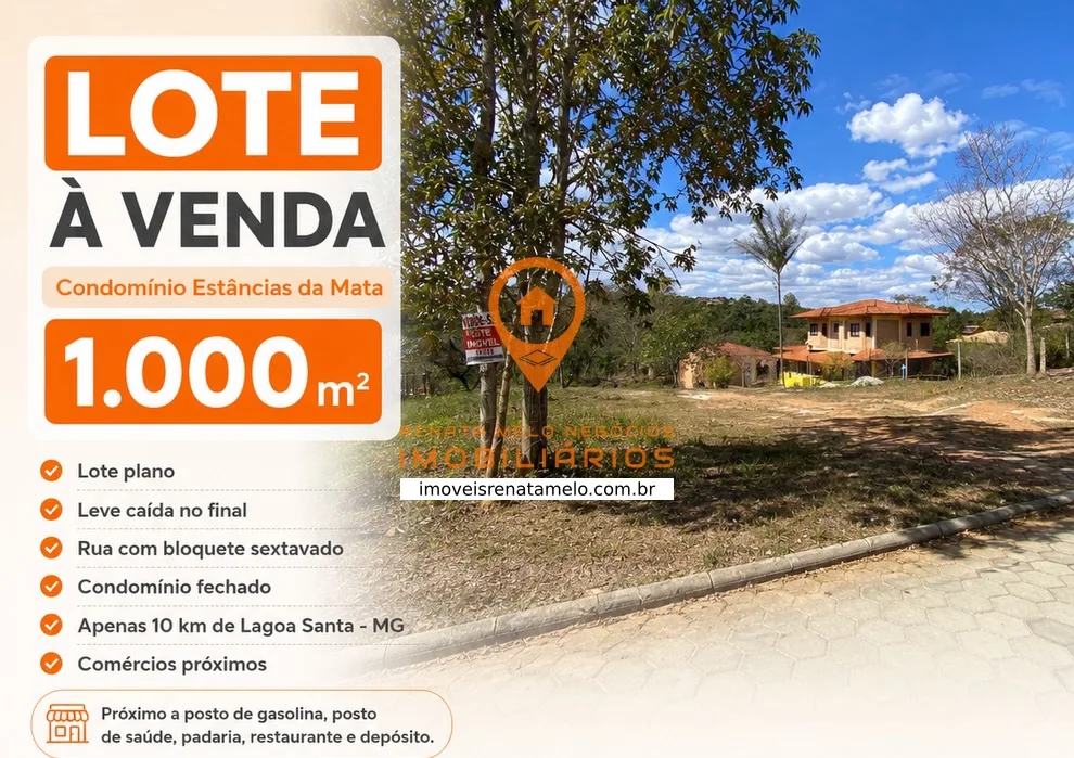Lote de 1.000 m² no Condomínio Estâncias da Mata